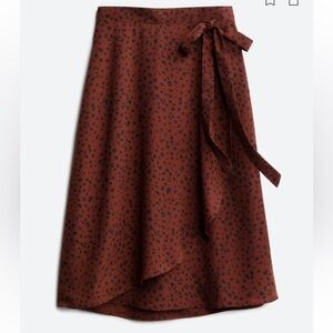 Le Lis Alanna Faux Wrap Midi Skirt